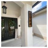 Modern House Numbers - 5 Inch Floating House Numbers With Nail Kit And Instructions Easy To Install, High Gloss Black Number 4