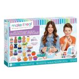 Make It Real: Mini Pottery Studio Deluxe Set - DIY All-in-1 Sculpting Craft Kit, All Skill Levels, Miniature Clay Projects, Kids Girls & Tweens Age 8+