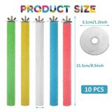 Oungy 10 PCS Bird Perch Parrot Stand Wood Parrot Perch Stand Platform Natural Paw Grinding Stick Bird Cage Accessories for Budgies Cockatiels Cockatoo Conure Parakeet