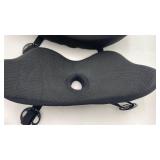 ZHIYUEJING Lumbar Support Pillow for Car,Car Lumbar Support for Driving Seat,2 in 1 Memory Foam Car Seat Back Support, Black Adjustable Cushion with Sciatica Relief for Office Chair & Wheelchair