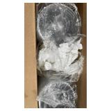 Ginkgo 32 oz Clear Plastic Cups with Lids and Jumbo Straws, Disposable To Go Iced Coffee Cups for Smoothie, Boba Milk Tea - 50 Pack