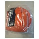 Grencian 96Pcs Orange and Black Party Decorations Orange and Black Plates and Napkins Disposable Paper Tableware Set for Birthday Wedding Baby Shower Fall Harvest Halloween Party Supplies, Serves 24