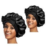 Silk Bonnet for Women Hair Bonnet for Sleeping Satin Sleep Cap for Black Women Curly Hair Braids