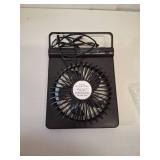 Koonie USB Fan, Strong Wind Ultra Quiet Small Desk Fan 220Â° Tilt Folding 3 Speeds Adjustable USB-C Corded Powered Personal Fan for Home Office Desktop Black