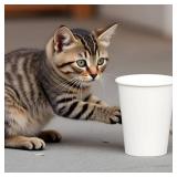 Duiyehui Paper Cups 7 oz, 200 ct, Disposable Coffee Cups, White Paper Cups for Cold and Hot Drinks, Disposable Tea Cups for Home Office Party Travel, Coffee Cups Thickened Paper Style [200 count]