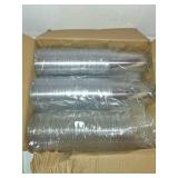 VITEVER [100 Sets - 16oz] Clear Plastic Cups with Lids and Straws, Disposable Iced Coffee Cups for Smoothie, Milkshake, Cold Drinks - BPA free