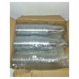 VITEVER [100 Sets - 16oz] Clear Plastic Cups with Lids and Straws, Disposable Iced Coffee Cups for Smoothie, Milkshake, Cold Drinks - BPA free