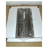 MyGift Rustic Dark Brown Burnt Solid Wood Sampler Tray Beer Flight Holder Serving Set with 4 Glasses and Erasable Chalkboard Label, Set of 2