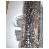 MyGift Rustic Dark Brown Burnt Solid Wood Sampler Tray Beer Flight Holder Serving Set with 4 Glasses and Erasable Chalkboard Label, Set of 2