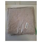 NICETOWN 100% Blackout Linen Curtains 90\" Long for Bedroom, Thermal Insulated Living Room Curtains with Liner, Farmhouse Style Linen Blend Window Draperies for Dining Room (2 Panels, 52\" W, Natural)