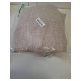 NICETOWN 100% Blackout Linen Curtains 90\" Long for Bedroom, Thermal Insulated Living Room Curtains with Liner, Farmhouse Style Linen Blend Window Draperies for Dining Room (2 Panels, 52\" W, Natural)