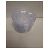 Prestee 72 Pack Disposable Plates 7.5 Inch - Heavy Duty Plastic Plates for Party Appetizers, Salads, and Clear Dessert Plate for Party Events, Weddings, Holidays, and Elegant Celebrations