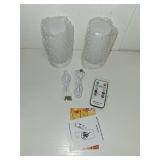 Hompavo Upgraded LED Flame Lights with Remote & Timer, 4-Mode Rechargeable Battery Operated Flameless Candles, Waterproof Pillar Flickering Lanterns for Bathroom Patio Wedding Halloween Home Decor