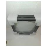 MUYE 10x10 Floating Frames Set of 2,Double Glass Picture Frame Display Any Size Photo up to 10x10,Wall Mount or Tabletop Standing,Black