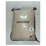 annadaif King Size Duvet Cover Khaki, 3 Pieces Soft Washed Microfiber Duvet Cover Set, Comforter Cover with Bowknot Bow Tie (1 Duvet Cover 104x90 Inch, 2 Pillowcases)(Pinkish Under Warm Light)