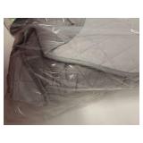 Quilted Gray throw blanket