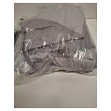 Quilted Gray throw blanket