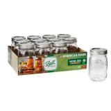 Ball Regular Mouth 16oz Pint Mason Jars with Lids & Bands  11 Count