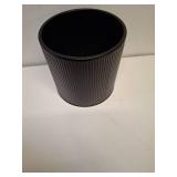 BLACK FLOWER POT CLOSED BOTTOM WITH PLASTIC TRAY