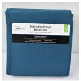 Queen Sheet Set, Mainstays Soft Microfiber Corsair Teal