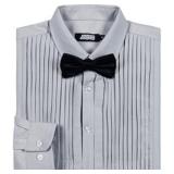 JOGAL DRESS SHIRT WITH BOW TIE SIZE M