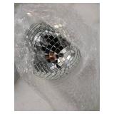 4 Pcs Large Disco Ball Decor- Silver Hanging Mirror Disco Balls Ornament for New Year Decor Christmas Tree Wedding Party Supplies Holiday Dance Music Festivals Club (8, 6, 4 Inch)