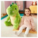 IKASA Large Dinosaur Stuffed Animal Plush Toy,Giant T-Rex Cute 23" Jumbo Soft Toys,Huge Big Size Fluffy Plushy Fat Plushie,Gifts for Kids