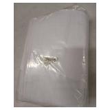 Diraysid 100% Blackout White Curtains Linen Curtains for Bedroom Grommet Thermal Insulated Room Darkening Drapes (2 Panels, W52 x L84 Inch)