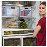 SANIDIKA Large Lockbox Medicine Lock Box - Refrigerator Lockable Boxes for Food Storage - Childproof First AID Locking Cabinet Pill Case Medical Organizer Bin - Mobile Tablet Locker Cell Phone Jail