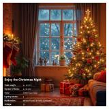 ZAIYW Battery Operated String Lights 4 Pack 16.5Ft 50LED String Lights with Remote Control 8 Modes Timer Christmas Lights Green Wire for Outdoor Garden Party Garlands Xmas Tree Decor (Warm White)