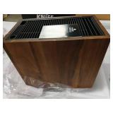 ENOKING XXL Acacia Wood Knife Holder - Large Universal Knife Block with Blade-Protecting Slots, Holds 26+ Knives, Scissors, and Sharpening Rods, Space-Saving Kitchen Storage Organizer