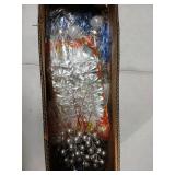 2FT Mini Christmas Tree, Blue Tabletop Christmas Tree, Prelit Small Christmas Trees with 60 LED Lights, 100 Lifelike Branches, 73 Ornaments, Artificial Xmas Tree for Home Indoor Decor