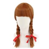Topcosplay Women or Girl Long Brown Braids Wig Halloween Costume Cosplay Wigs