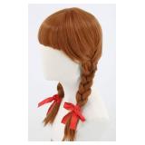 Topcosplay Women or Girl Long Brown Braids Wig Halloween Costume Cosplay Wigs