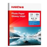 HARTWII Glossy Thin Inkjet Paper 8.5x11 Inches, 110 Sheets brochure paper, 115gsm Photo Paper for Inkjet Printer with Dye Ink for Custom Chip Bag Party Favors