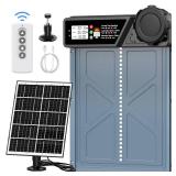 Large Size Automatic Chicken Coop Door Solar - Powered Auto Chicken Door Opener, Timer Modes for Safe and Convenient Chicken Keeping with Intelligent Obstacle Sensors, Remote Control, 14.2"H x 10.83"L