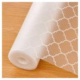 Cooyes Shelf Liner for Kitchen Cabinets - Non-Adhesive Waterproof Drawer Liner - Durable EVA Material Easy-to-Cut Shelf Paper for Refrigerator, Cupboard, Dresser with Modern Pattern