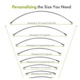 AmazerBath 20-84 Inches Arched Curved Shower Curtain Rod, Heavy Duty Shower Rod Rust Proof Bathroom Curtain Rod, Adjustable Telescoping Design Easy Segmented Installation, Need to Drill, Chrome