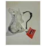 NIKKY HOME Wall Hooks Decorative 2 Pack Hanging Rustic Vintage Pumpkin Metal Iron Ceramic Antique Mounted Wall Hook for Towels Coat Bag Scarf Cap Hat Key for Farmhouse Mudroom Closet Bathroom, White