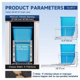 Pull Out Trash Can Under Cabinet with Push to Open Slides, Insputer Heavy Duty Under Sink Garbage Can Kit for Kitchen, Laundry, Not Included Bin, Requires 15" W X 18" D Cabinet