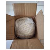 Tenceur 3 Pcs 3 Lbs Decorative Door Stop Rope Knot with Handle 6 Inch Nautical Fabric Door Stopper Twisted Knot Cotton Weighted Interior Doorstop for Door Window Bookend Dog Toys, Ivory