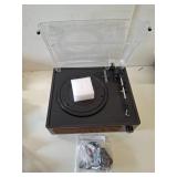 Vinyl Record Player with Speakers Vintage Turntable for Vinyls Records Belt-Driven Turn Table Support 3-Speed, Wireless Playback, Headphone, AUX-in, RCA Line LP Phonograph for Sound Enjoyment Black