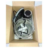 GANIZA Food Processors, Electric Food Chopper with Meat Grinder & Vegetable Chopper - 2 Bowls (8 Cup+8 Cup) with Powerful 450W Copper Motor - Includes 2 Sets of Bi-Level Blades for Fruits/Meat/Nuts