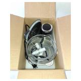 GANIZA Food Processors, Electric Food Chopper with Meat Grinder & Vegetable Chopper - 2 Bowls (8 Cup+8 Cup) with Powerful 450W Copper Motor - Includes 2 Sets of Bi-Level Blades for Fruits/Meat/Nuts