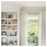 GXOACKJ Curtain Rods for windows 28-78 inch, 5/8 inch Decorative Nickel Splicing Heavy Duty Metal Curtain Rod set with Brackets