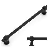 Amerdeco 10 Pack Matte Black Cabinet Pulls 10 Inch(254mm) Hole Center Drawer Pulls Cabinet Hardware Kitchen Cabinet Handles for Bathroom Dresser Pulls ZH0069
