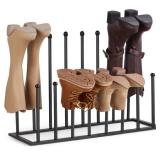 YOFOVI Boot Rack, Upgrade 21.5 Inch Height Boot Organizer for Tall Boots, 8 Pairs Stainless Steel Boot Storage Holder for Entryway, Closet, Black