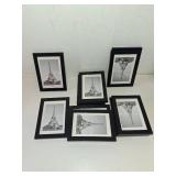 upsimples 4x6 Picture Frame Set of 10, Display Pictures 3.5x5 with Mat or 4x6 Without, Multi Photo Frames Collage for Wall or Tabletop Display, Black