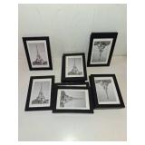 upsimples 4x6 Picture Frame Set of 10, Display Pictures 3.5x5 with Mat or 4x6 Without, Multi Photo Frames Collage for Wall or Tabletop Display, Black