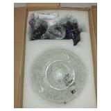 OIYIO Vintage Pendant Light - Matte Black Pendant Lights Kitchen Island with Floral Glass, Hanging Lighting Fixtures with Adjustable Hanging Chain for Kitchen, Island, Dining Room, Entryway